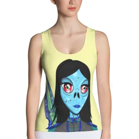 Alien #0028 by inkink Shivadelic - Sublimation Cut & Sew Tank Top