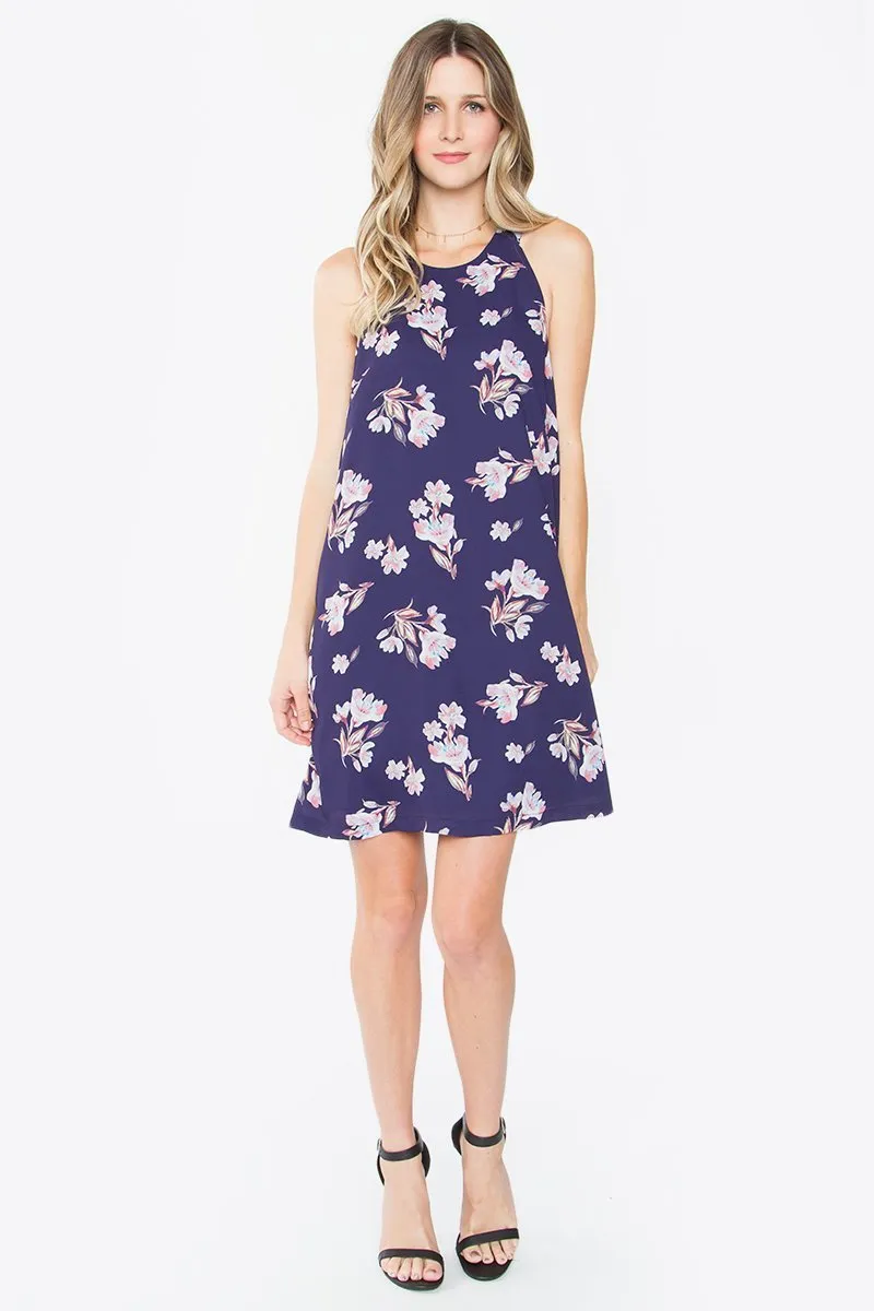 Barrie Printed Ruffle Dress