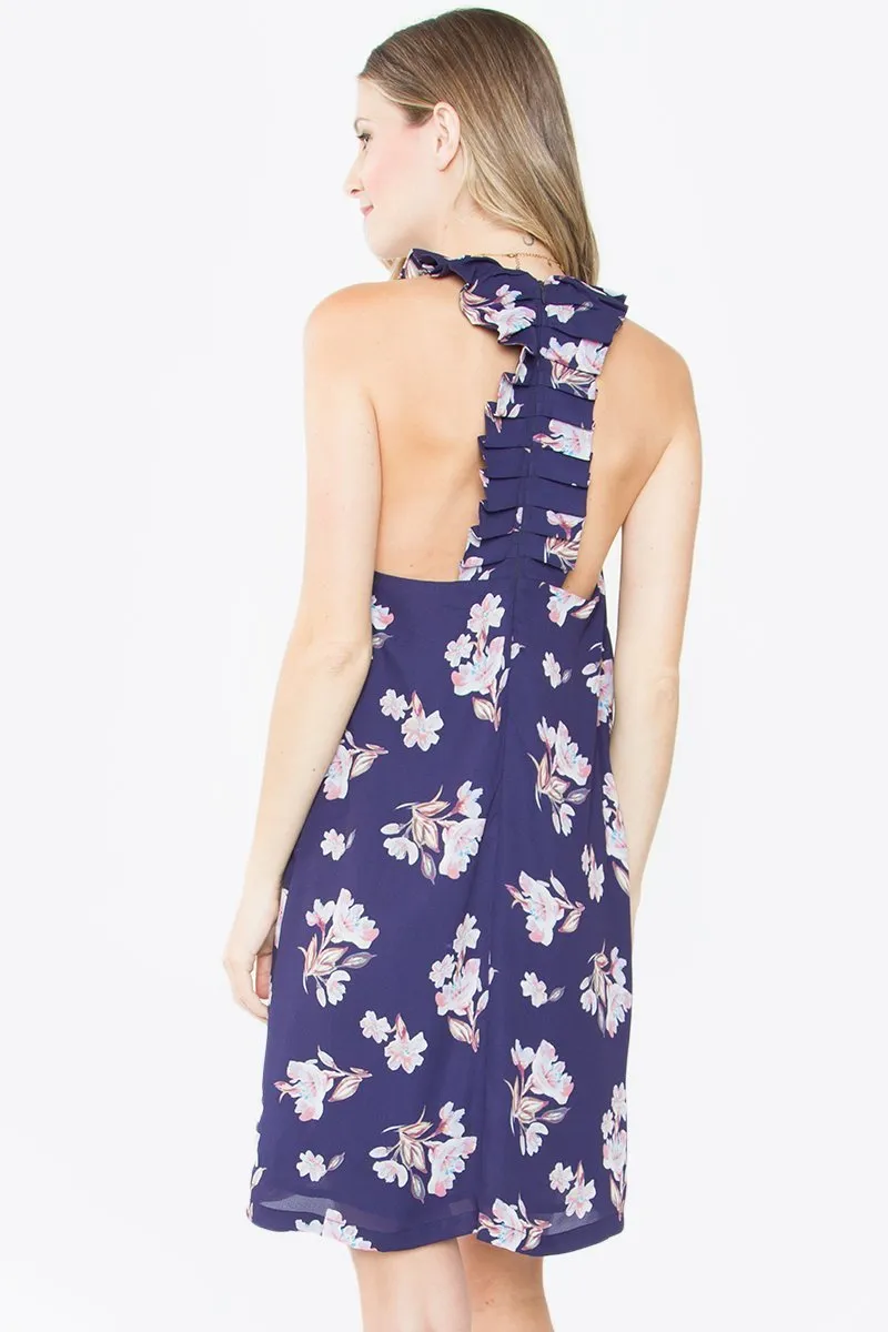 Barrie Printed Ruffle Dress