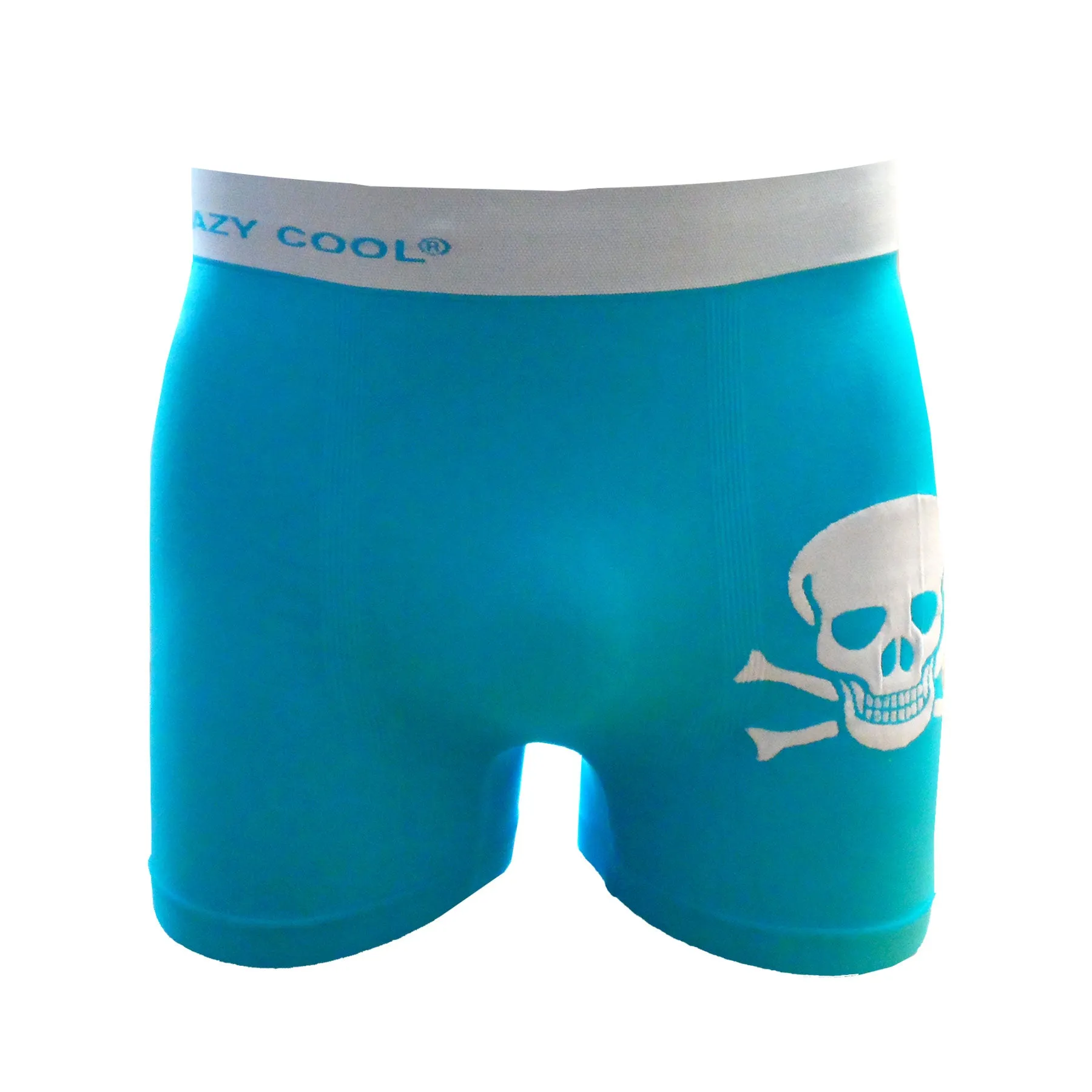 Crazy Cool Stretches Seamless Mens Boxer Briefs Underwear 6-Pack Gift Box - Skull