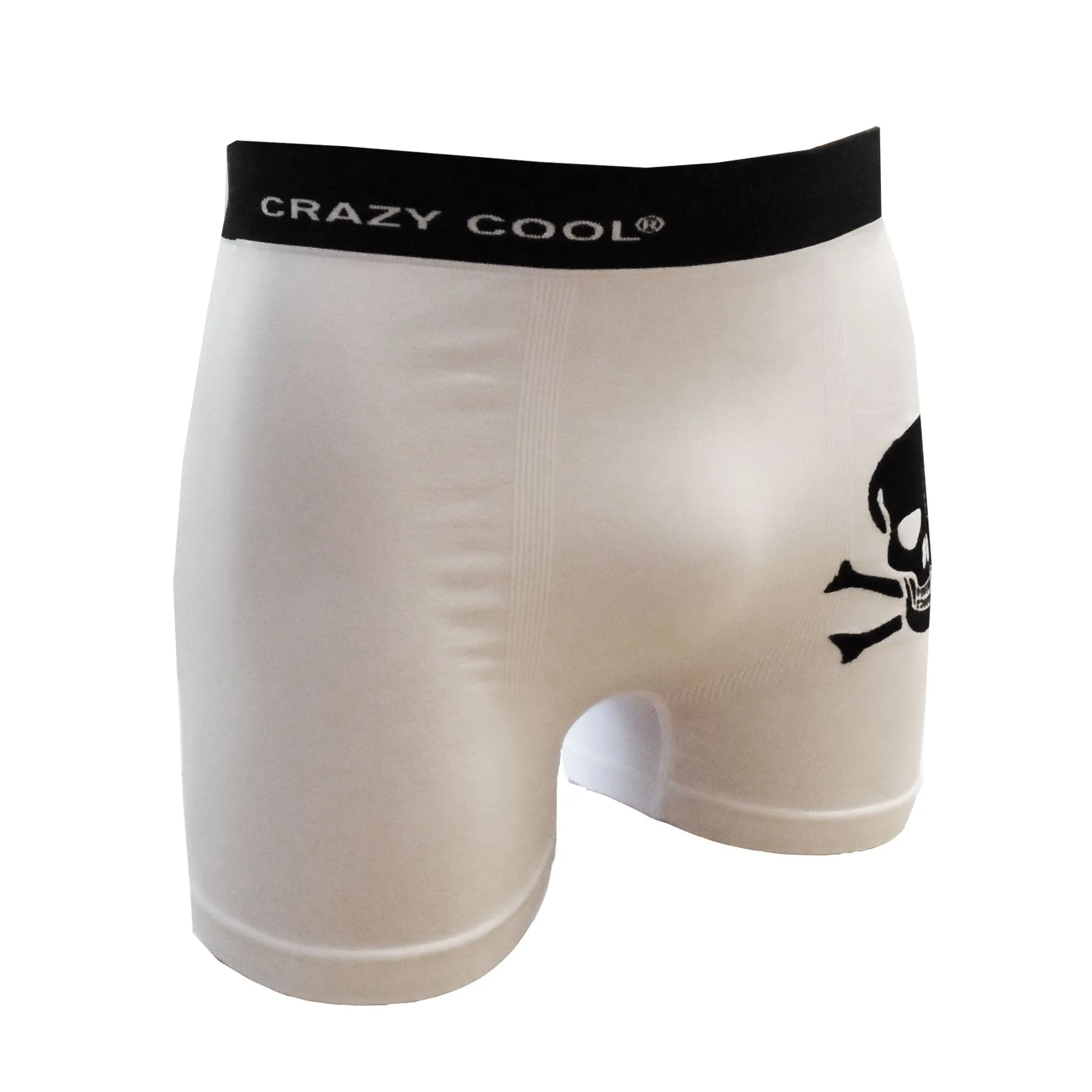 Crazy Cool Stretches Seamless Mens Boxer Briefs Underwear 6-Pack Gift Box - Skull
