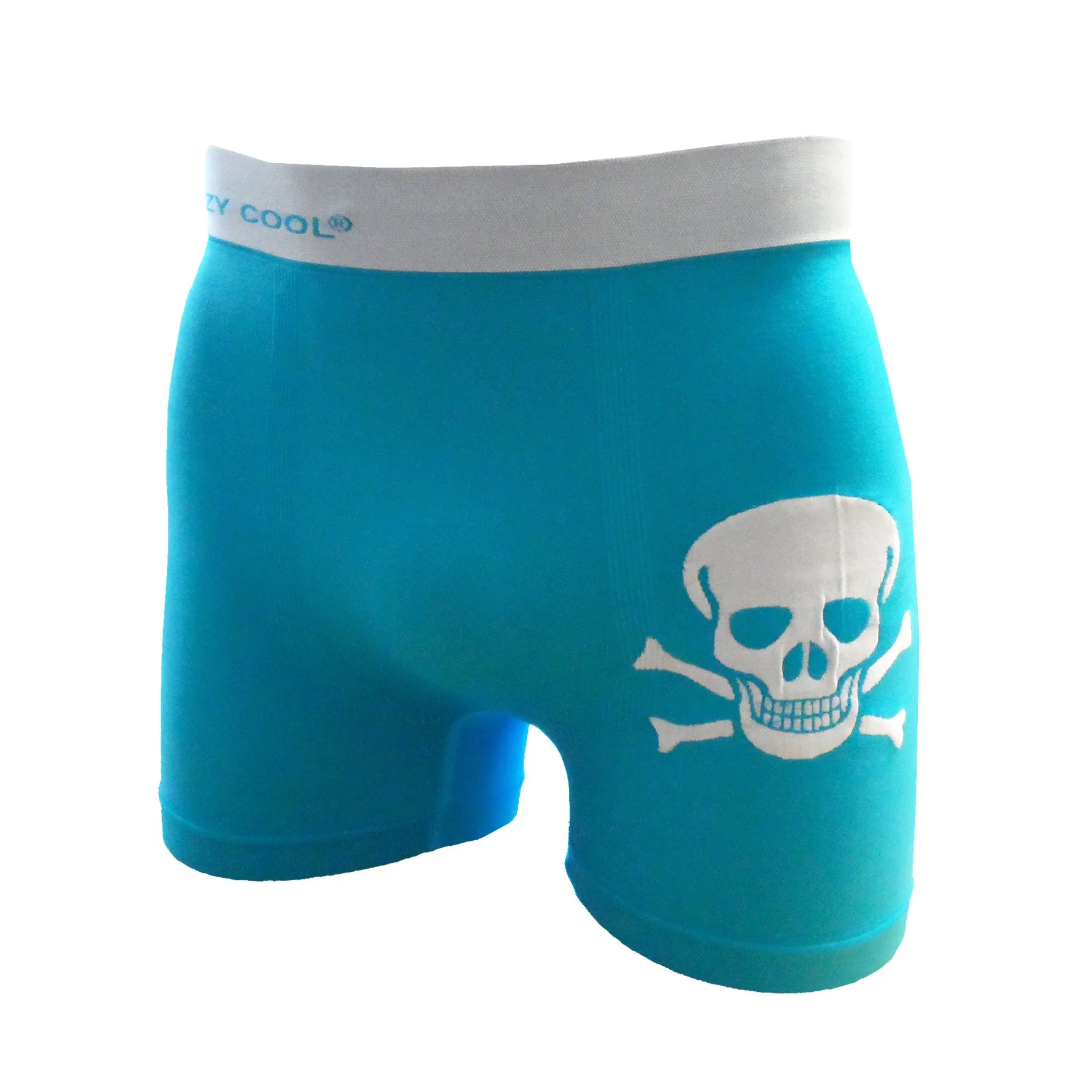 Crazy Cool Stretches Seamless Mens Boxer Briefs Underwear 6-Pack Gift Box - Skull
