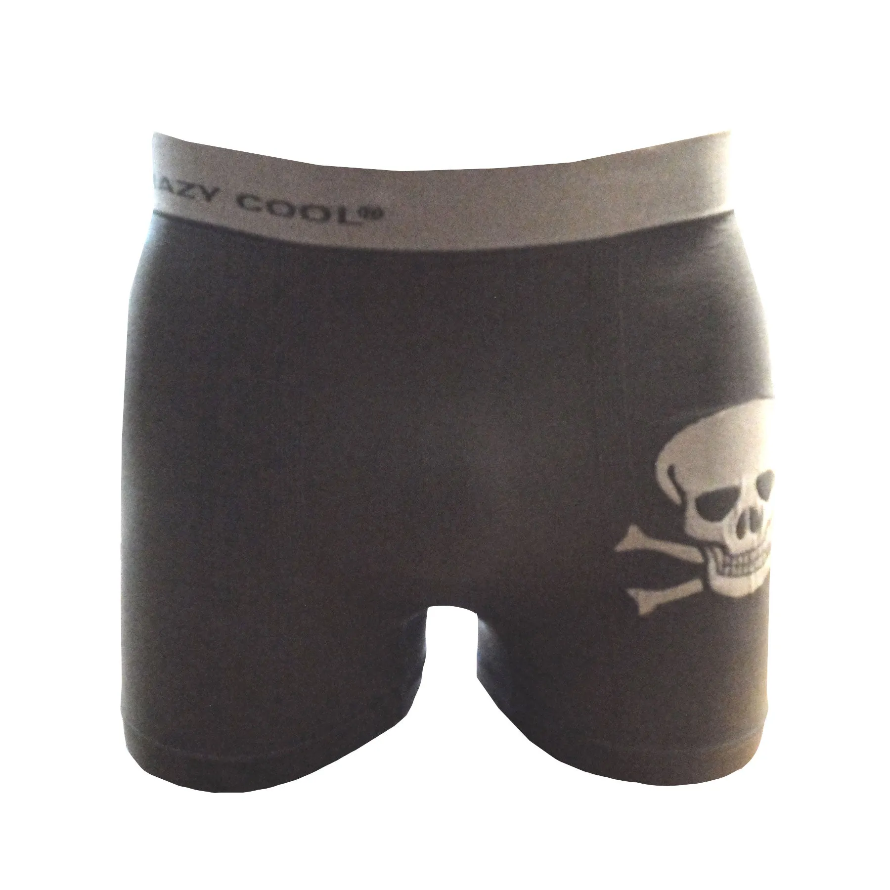 Crazy Cool Stretches Seamless Mens Boxer Briefs Underwear 6-Pack Gift Box - Skull