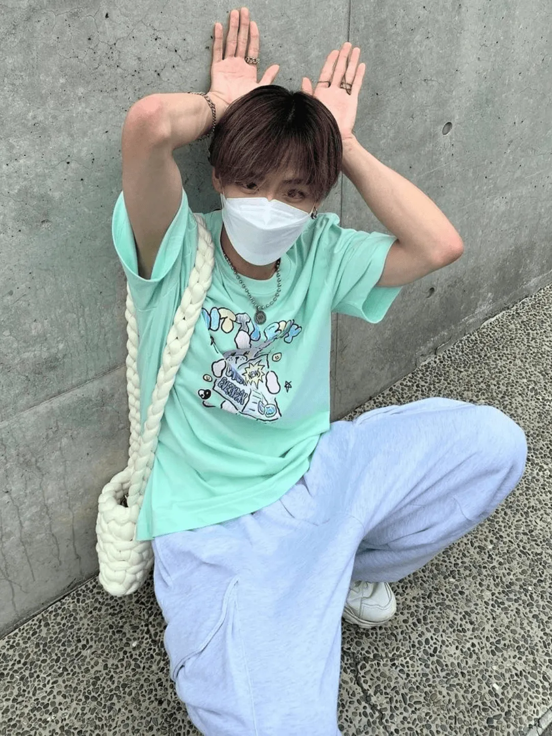 [_.iue._] wool crochet bag ao02