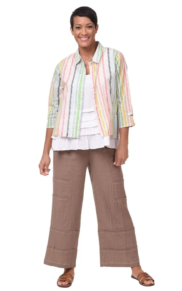 Jaycee Womens Top Jacket in Leaf