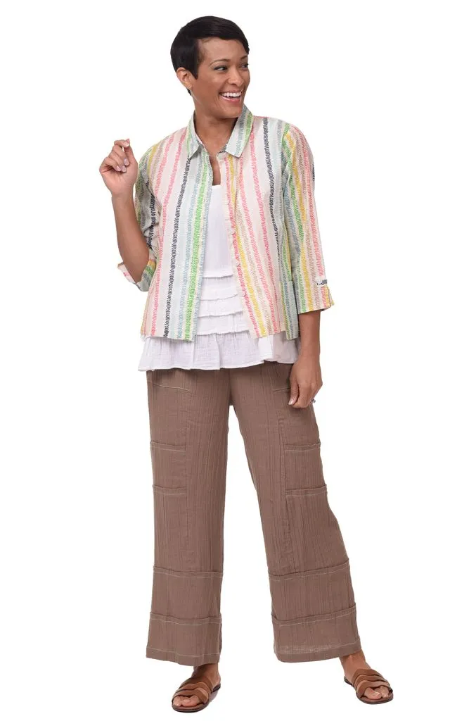 Jaycee Womens Top Jacket in Leaf