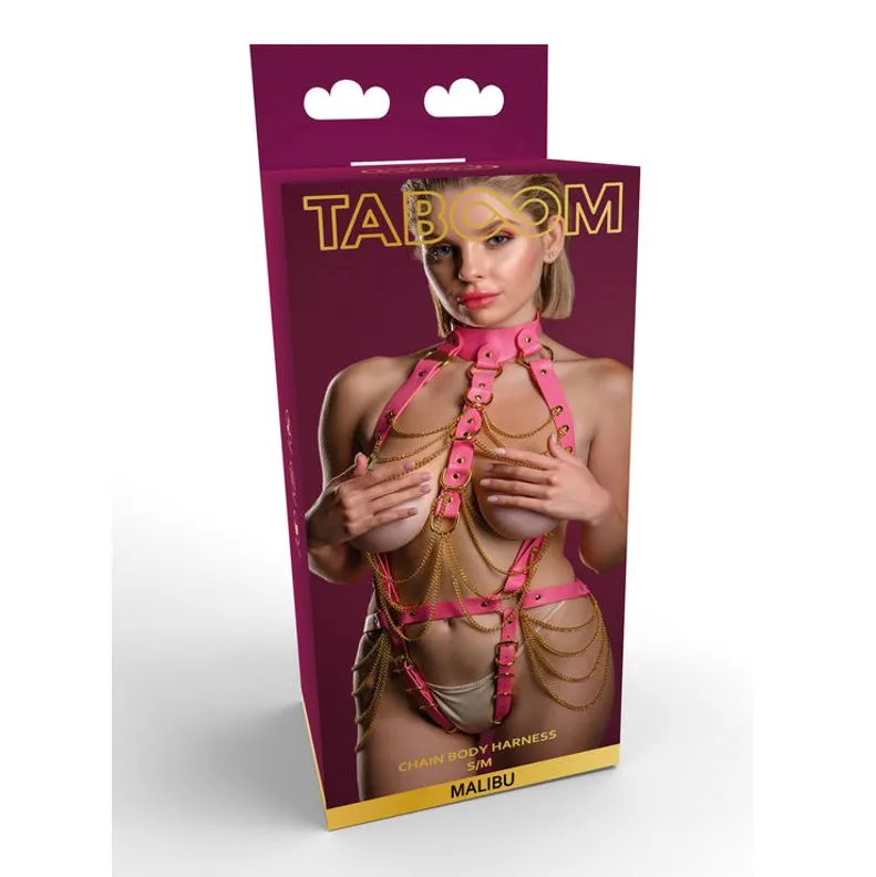 Taboom Malibu Bondage Chain Body Harness Small To Medium
