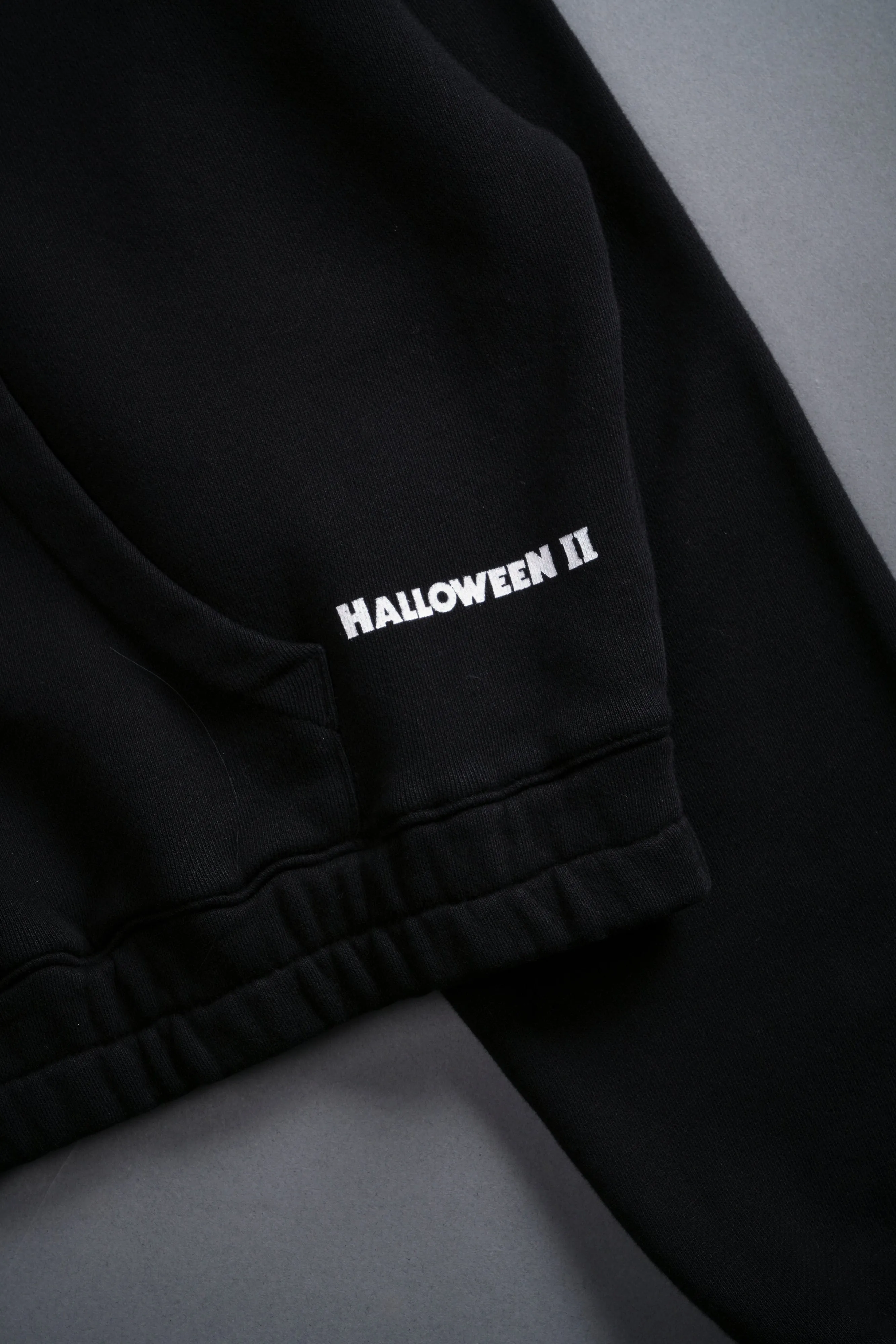 The Night "Chambers" (Cropped) Zip Hoodie in Black