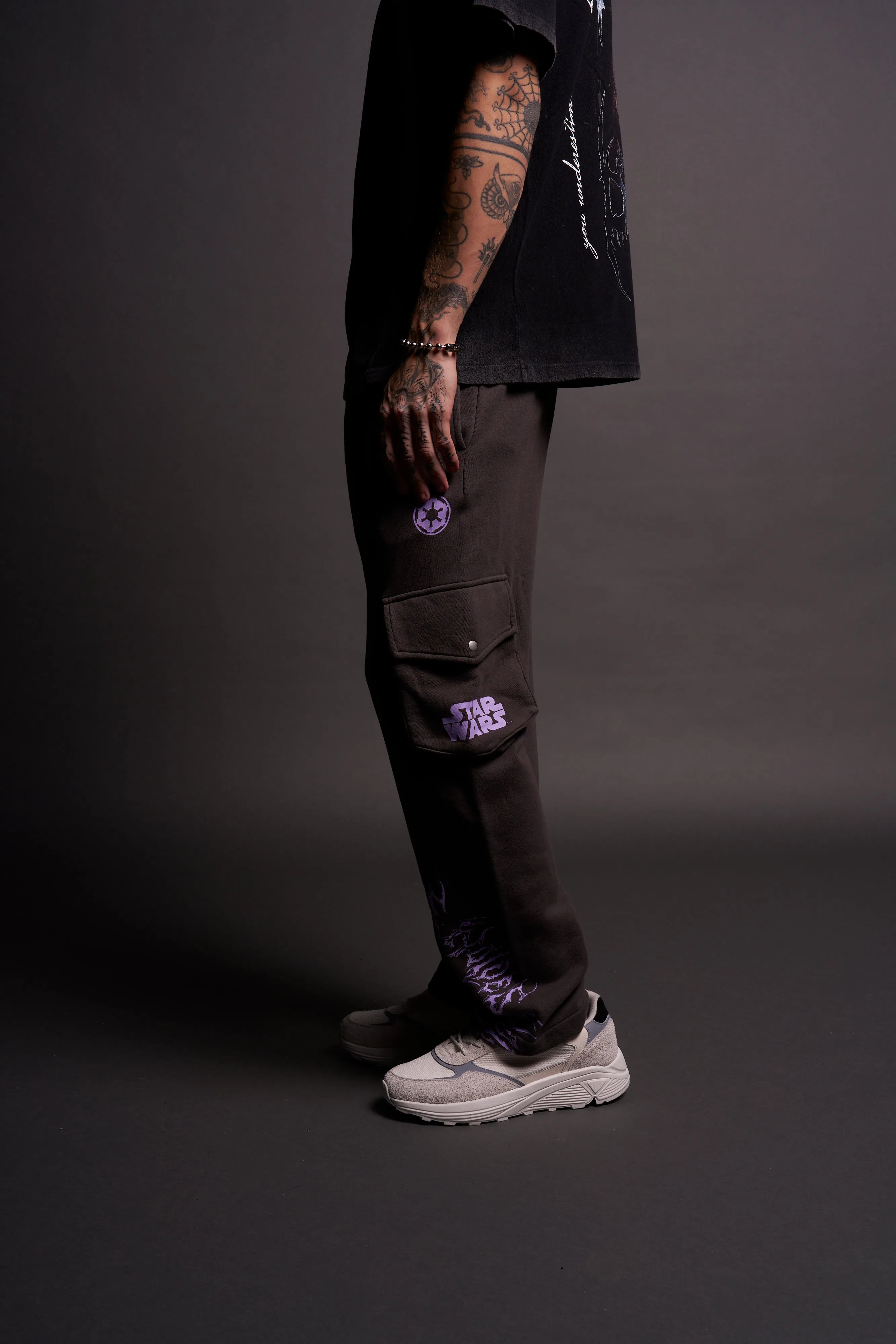 The Power Bigelow Cargo Sweat Pants in Wolf Gray