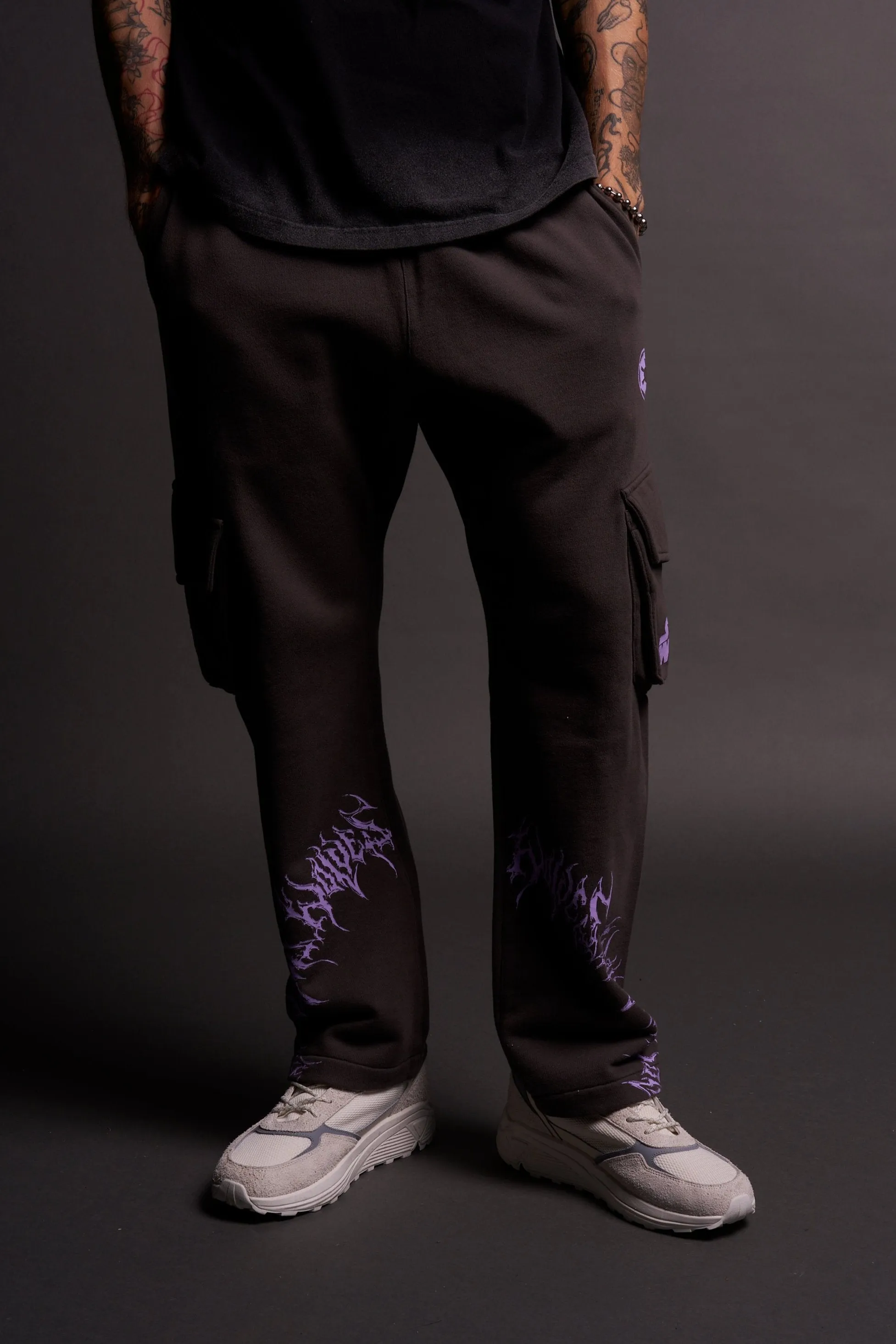The Power Bigelow Cargo Sweat Pants in Wolf Gray