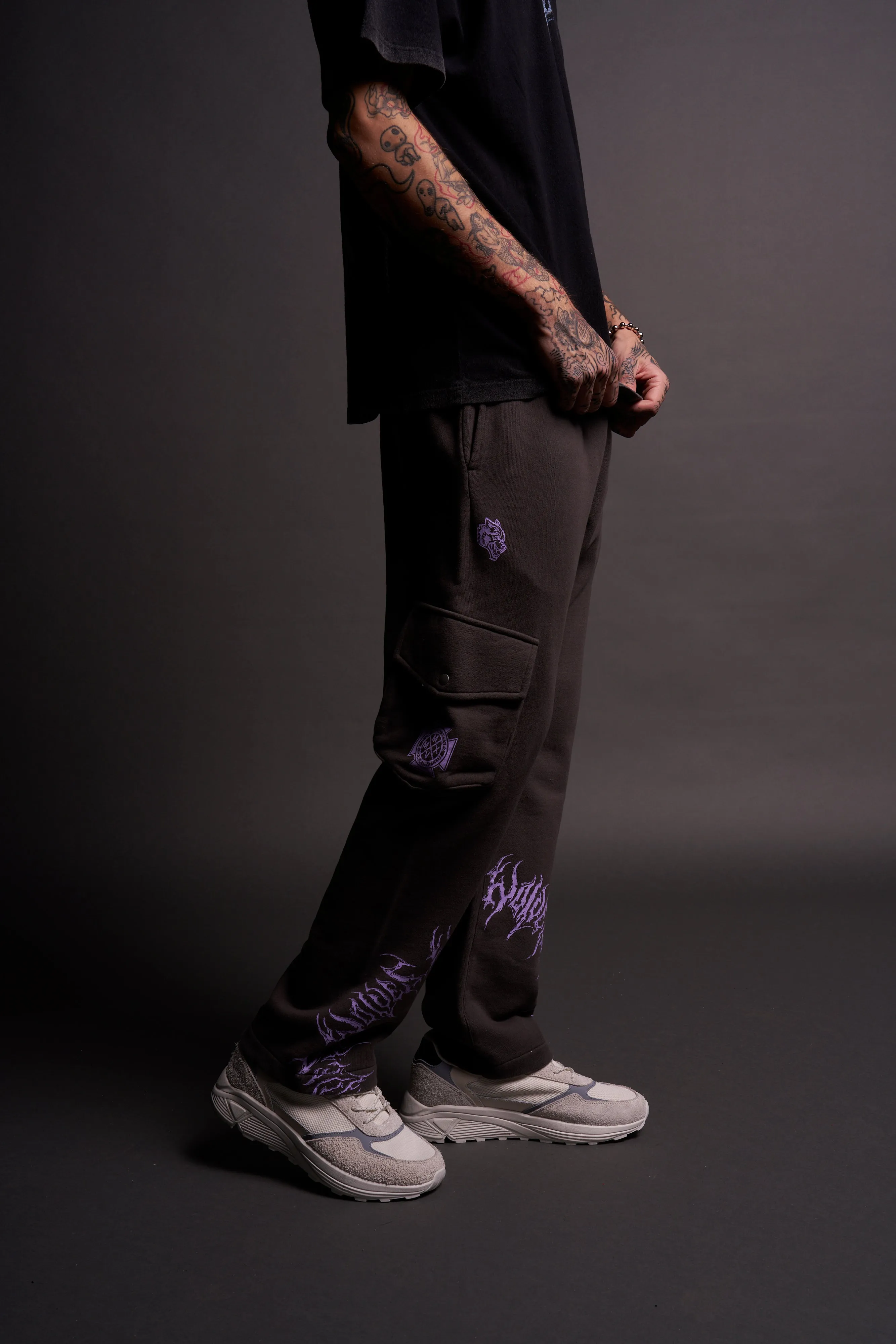 The Power Bigelow Cargo Sweat Pants in Wolf Gray