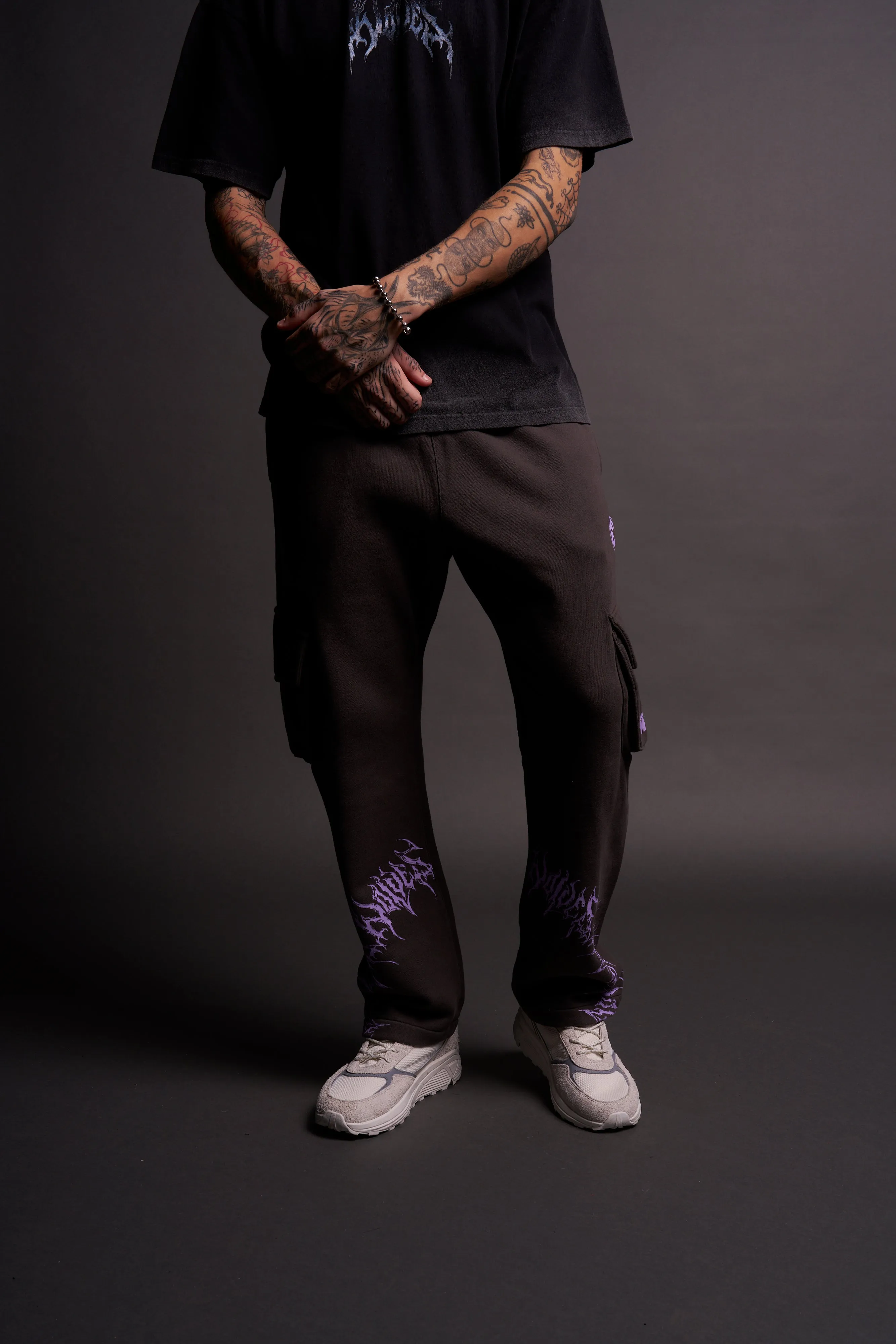 The Power Bigelow Cargo Sweat Pants in Wolf Gray
